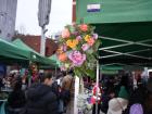 A photo of flowers decorating the Brigid's Day/Imbolc festival 