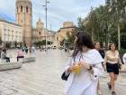 The central square in Valencia, Spain - the sunny city of oranges!