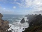 The sea crashing on the cliffs of Llanes