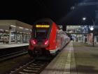 A Deutsch Bahn (DB) regionalbahn (regional train) on the platform of Heidelberg Hauptbahnhof (Heidelberg central railway station)