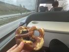 Classic butterbrezel (butter pretzel). Eaten on the bus on my way to a ski resort