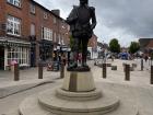 A statue of William Shakespeare in Stratford-upon-Avon