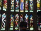 Stained glass inside Royal Shakespeare Theatre