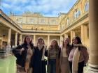 Group photo of me and my Fulbright colleagues at a Roman bath