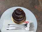 One of my favorites: a chocolate and marzipan cake!