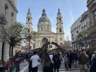 Christmas markets set up around St. Stephen's Basilica