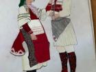 This is a drawing made by a student of traditional Macedonian clothing.