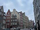 Colorful buildings that line the Gdansk streets