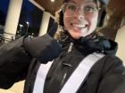 I'm ready to cycle in the dark with my reflector vest!