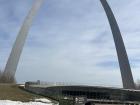 St. Louis Arch and Megha (my friend)