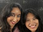 ¡Mi amiga y yo en la discoteca!