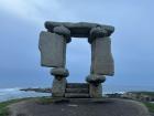 The Gateway to the Atlantic is a window made of stones where people can gaze out into the ocean