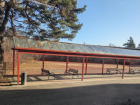 The school has many outdoor facilities while students take their breaks between classes. Students often sit with their friends here and talk or have snacks.