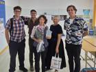 My first Mongolian language teacher and our language group 