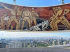 The Soviet Monument that overlooks the city 
