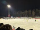 Bandy, a popular winter sport in Sweden (a cross between hockey and soccer)