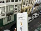 I spent some time reading Don Quixote (Quijote) on my friend's balcony