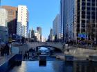 Changgyecheon River on a beautiful sunny day