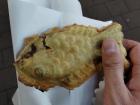 A popular street food snack: a fish-shaped pastry with a red bean paste filling