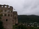 These are the ruins of Heidelberg Castle, one of the most famous landmarks in Germany. The castle was built in the 1200s and partly destroyed during wars in the 1600s.