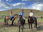 My friends and I riding horses in the Mongolian countryside!