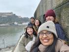 Deutsches Eck (German Monument) in Koblenz With My Other American Friends