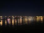 The Rhine River in Mainz at Night