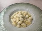 This is gnocchi with a very savory gorgonzola sauce.