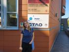 Me in front of INAF, the research institute I work at!