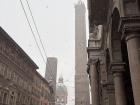 Snow day at the famous Bologna towers. 