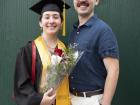 Flora and her brother at her college graduation