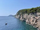 One of Croatia's many islands, Koločep, has dramatic cliffs