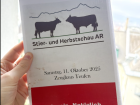 A booklet with information on the cows at the Alpabzuge