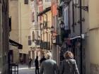 People walking through Logroño's Old Town
