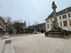 One of my favorite spots to read in Luxembourg is this peaceful square