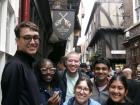 My Fulbright friends enjoying The Shambles, a medieval street, during our trip to York.