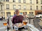 I enjoyed a savory breakfast crêpe at a cute little café in Paris!
