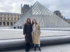 The Louvre Pyramid with Claire