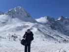 Romane at the Col de Lauterat in the French Alpes