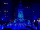 This is a lights display in Lyon during the Festival of Lights