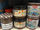 Types of chestnut cream sold at a French grocery store