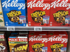 French cereal, Trésor at the grocery store