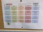 This week's lunch menu at school