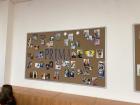 One of the boards in the Prima room with the students' baby pictures and updated photos