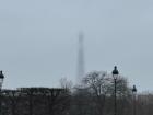 It's often very foggy in Paris, and sometimes the Eiffel Tower can get lost! 
