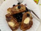 Home-made baguette French toast