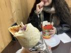 Döner with my friend Charlotte from Ireland