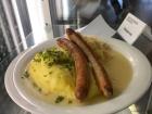 A very german plate of food at the Mensa!