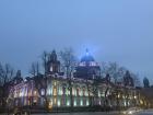 This is the Belfast City Hall, it lights up different colors every night!