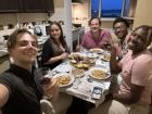 Dinner at my apartment with some Peace Corps friends 